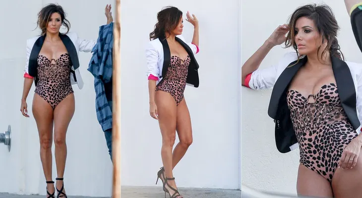 Eva Longoria deslumbró con su belleza en una sesión de fotos en traje de baño