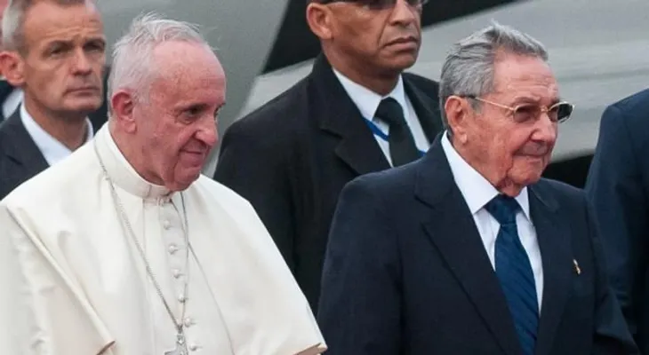 Imágenes del recibimiento del Papa en Cuba 
