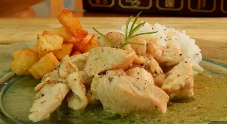 Una receta de pollo al ajillo fácil de preparar