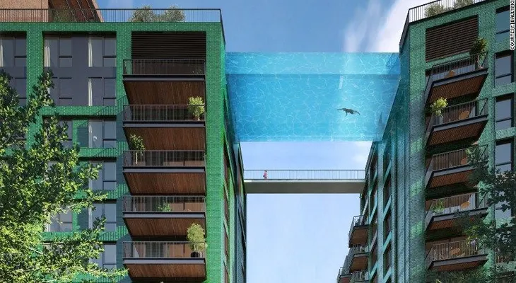 Nadar en el cielo: lujoso proyecto en Londres tendrá una piscina 'flotante'