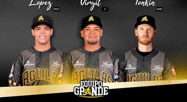 Aguilas anuncian entrada de nuevos lanzadores y del receptor Rodrigo Virgil; Yoanner Negrín fuera de roster