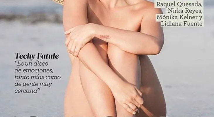 Hija de Tania Baez, Techy Fatule, se desnuda para revista
