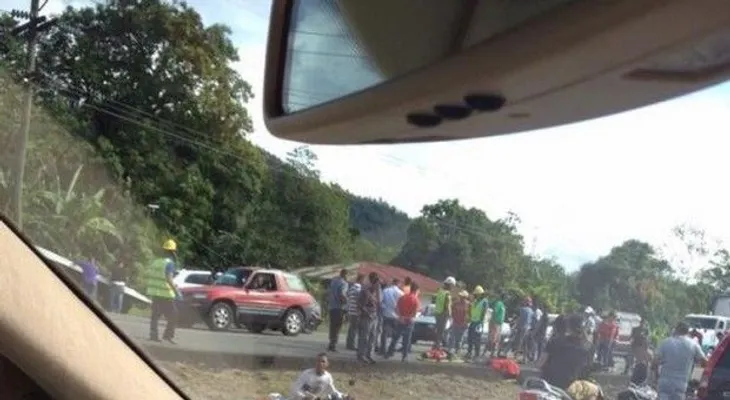 9 heridos en triple choque tramo carretero Constanza-Abanico