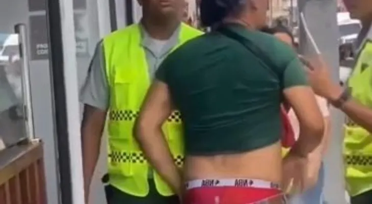 Agentes de la Digesett agreden ciudadano en pleno centro de Santiago