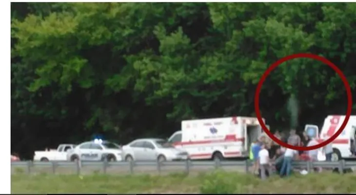 Fotografían el espíritu de un motorista abandonando su cuerpo tras un accidente fatal