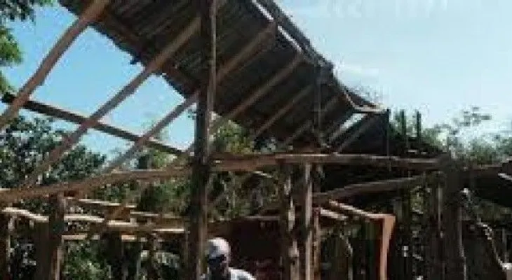 Ventarón provoca daños a casas y a la agricultura 