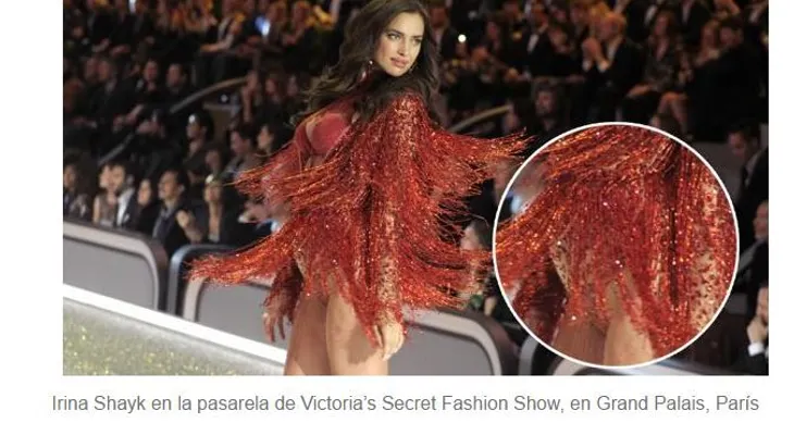 Irina Shayk desfiló en el show de Victoria s Secret con una sorpresa bajo el vestido
