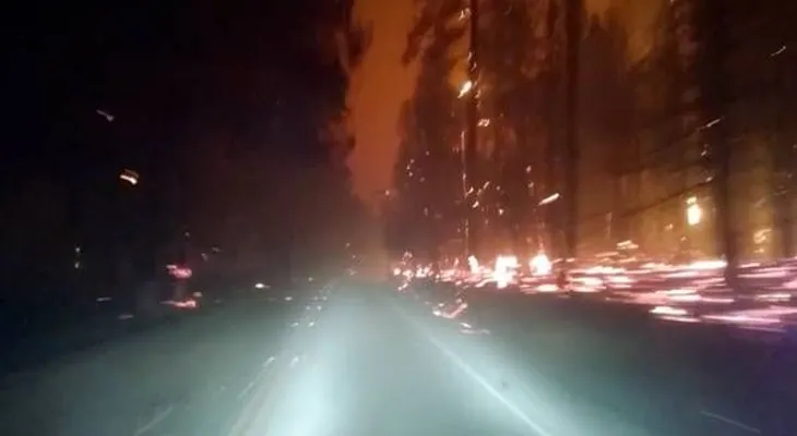 Escapes en medio de los incendios forestales en California (VIDEOS)