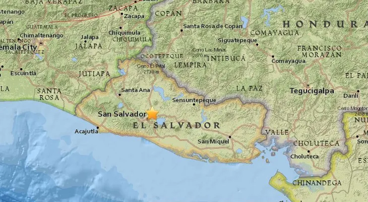 Sismo de magnitud 4,8 sacude El Salvador