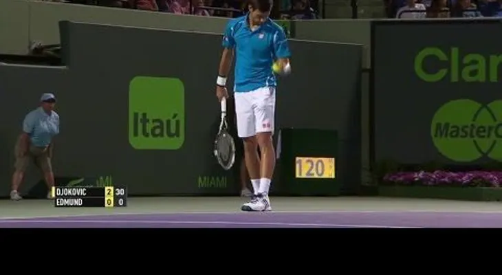 Djokovic pone al público de pie con truco de magia en la cancha