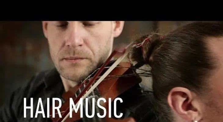 ¿Cómo suena un violín con cuerdas de pelo humano?