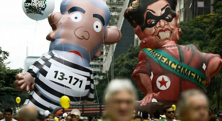 Cárcel para Lula y juicio político para Rousseff exigen miles de brasileños en protestas masivas