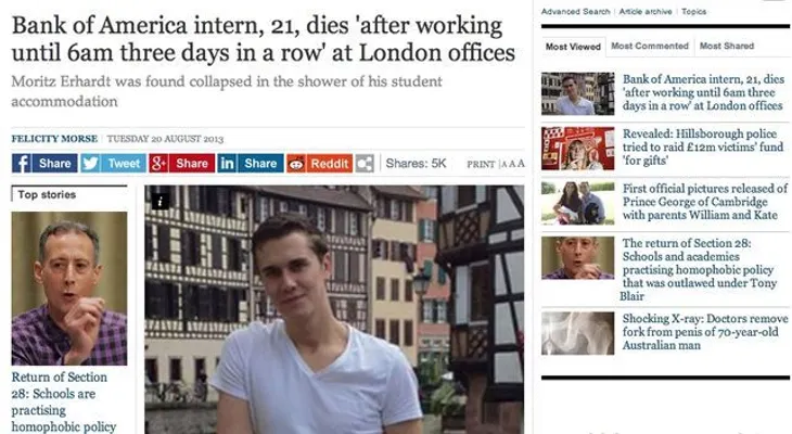 Joven muere tras trabajar casi 72 horas seguidas