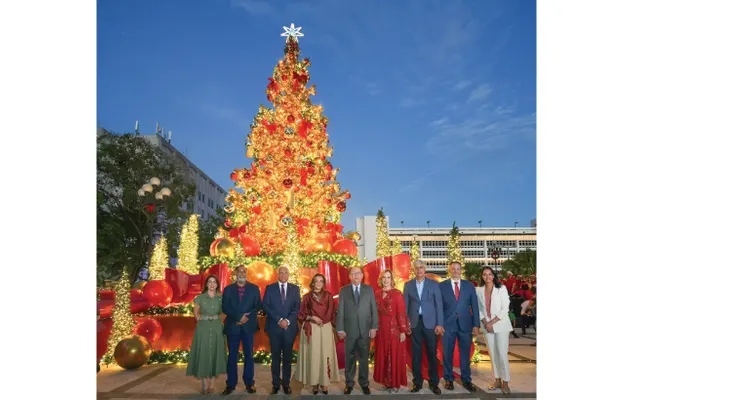 BCRD celebra su tradicional encendido del Belén y del árbol navideño