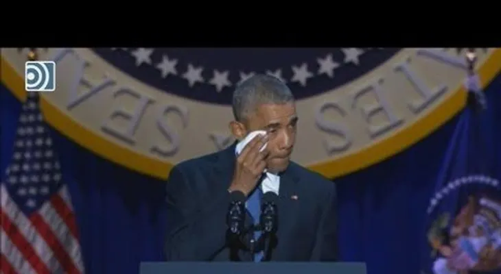 Barack Obama se despide emocionado de la Casa Blanca en su último discurso