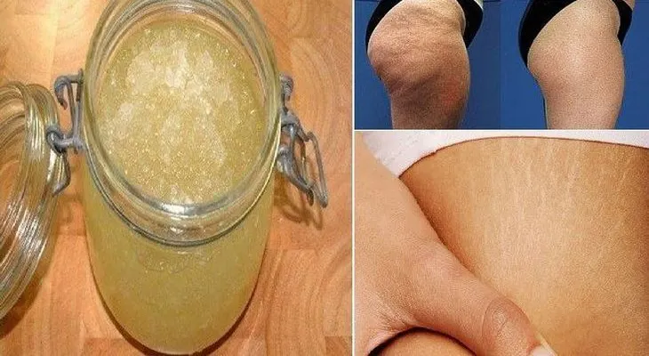 Eficaz exfoliante casero a base de azucar y sal para eliminar las estrías y la celulitis
