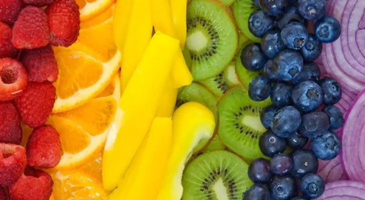 Clasificación de las frutas y verduras según su color