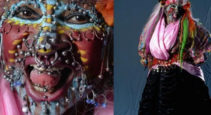 Elaine, la mujer con más de 8 mil piercings (VIDEO)