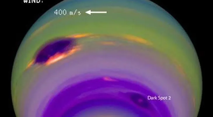 El telescopio espacial Hubble capta una mancha oscura en Neptuno 