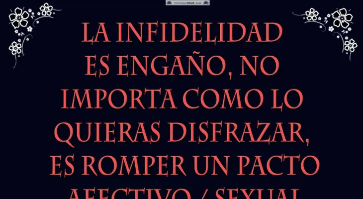 Léelo antes de que sea tarde. El precio de la infidelidad