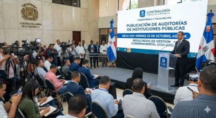 Contraloría publica nuevos informes de auditoría por instrucción del presidente Luis Abinader Corona