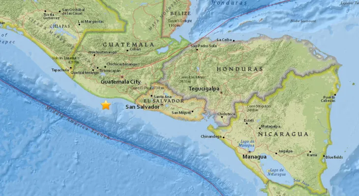 Sismo de 6,8 sacude las costas de Guatemala