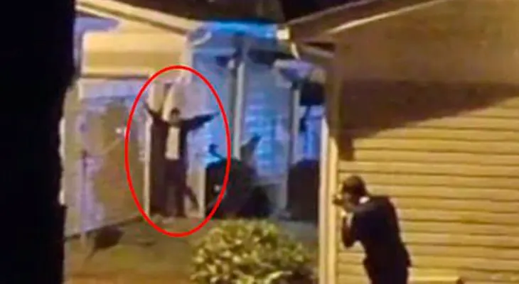 El momento en que un hombre armado es abatido por la policía de Carolina del Norte