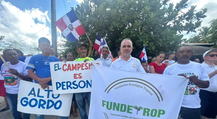 Movimiento UNIDOS SOMOS MÁS realiza parada cívica en Pedro García en defensa de la Cordillera Septentrional