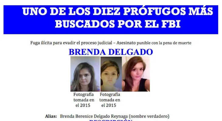 Una mexicana está en la lista de los 10 fugitivos más buscados del FBI