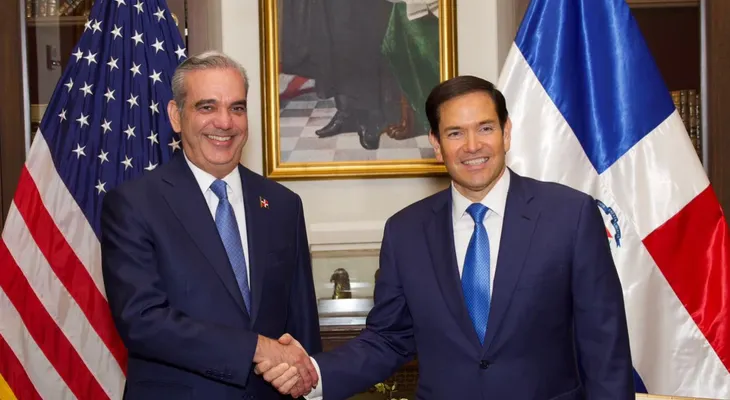 Presidente Abinader y Marco Rubio tratan crisis haitiana en Washington