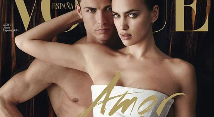 Cristiano Ronaldo y su pareja Irina Shayk en portada de Vogue