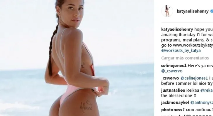  Katya Elise Henry, con su espectacular belleza está causando furor en las redes sociales