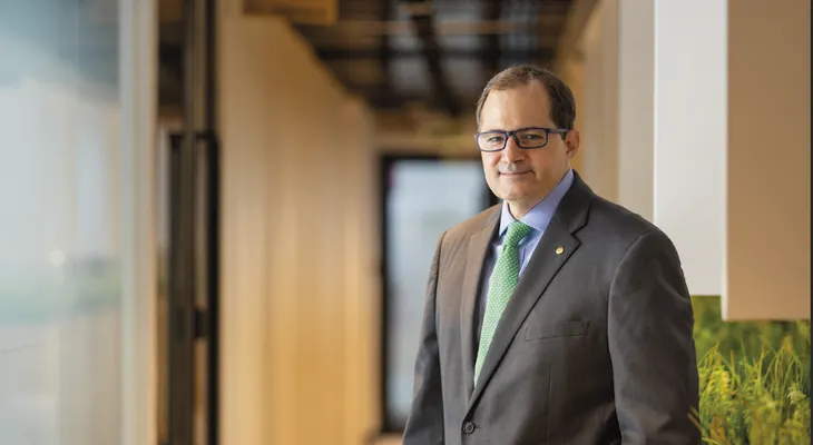 Presidente del Banco BHD entra a junta de The Trust for the Americas