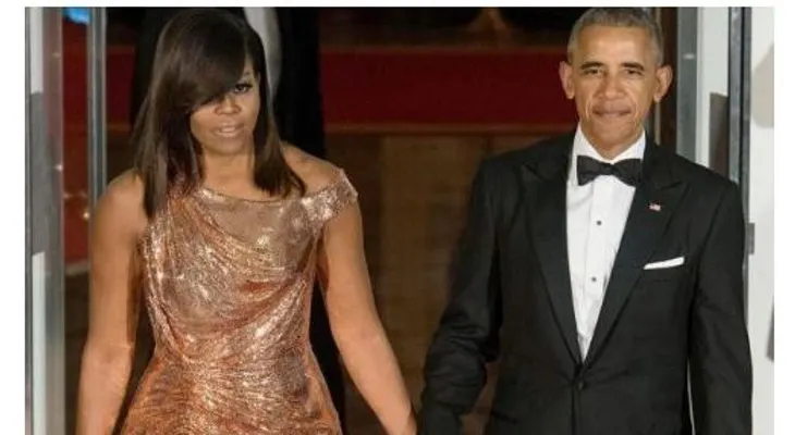 Michelle Obama y su sensual vestido que ha causado furor; fue en una cena en Washington 