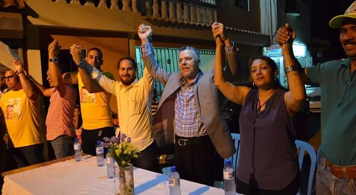 Manuel jiménez juramenta movimiento en Los mina