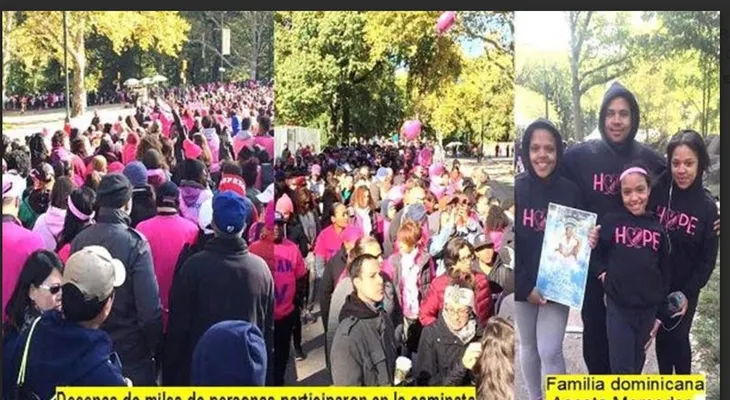 Dominicanos en NY participan caminata para crear conciencia sobre el cáncer de seno