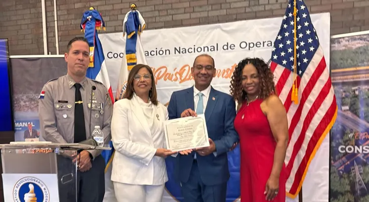 Deligne Ascención destaca logros Gobierno PRM ante comunidad dominicana en Lawrence