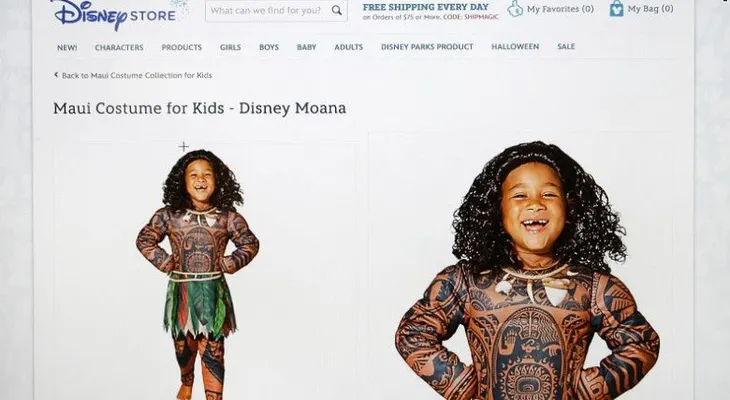 Disney detiene las ventas de disfraz de Moana tras acusaciones de racismo