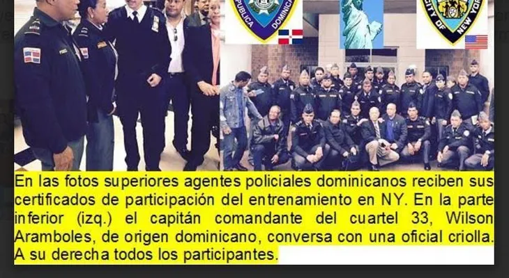 Policías RD finalizan entrenamiento en NY de métodos avanzados seguridad ciudadana