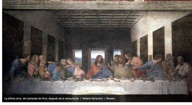 Revelan "el verdadero secreto" escondido por Da Vinci en "La última cena"