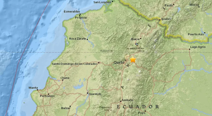 Sismo de magnitud 4,7 sacude Ecuador