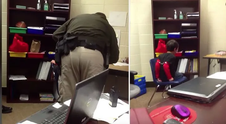 Policía de EE.UU. esposa a un niño discapacitado por portarse mal (Video)