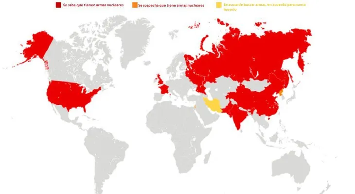 Armas nucleares en el mundo: ¿quién tiene qué?