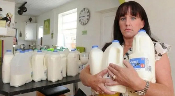10 litros de leche diarios toma esta mujer