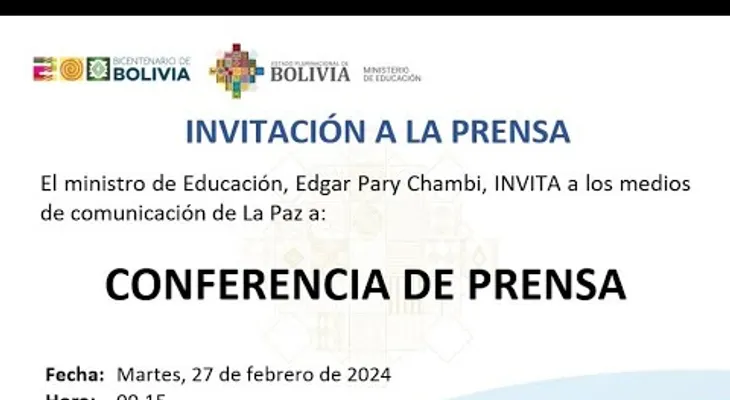 Convocatoria a los medios de comunicación