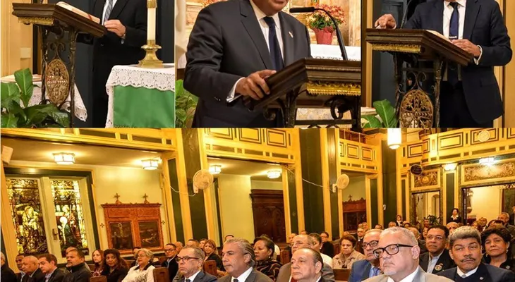Director Biblioteca Nacional, diplomáticos y dirigentes del PLD encabezan misa a Juan Bosch