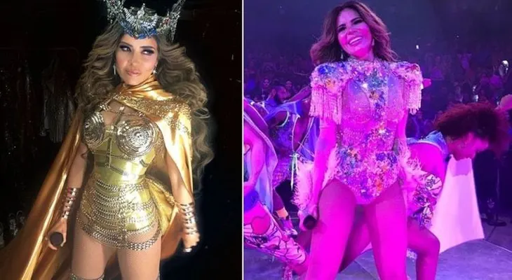 Gloria Trevi escupió agua a Aurelio Nuño, en pleno concierto y todo fue captado en video