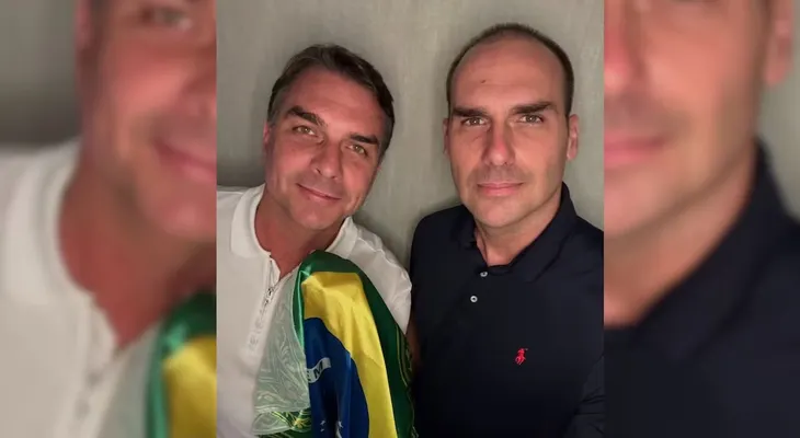 Eduardo Bolsonaro se reencuentra con Flávio en EE.UU. y afirma que no abandonarán Brasil