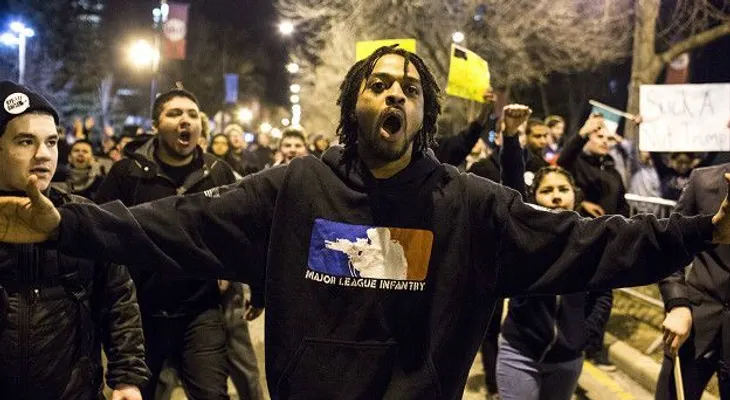 Protestas anti Trump en Chicago