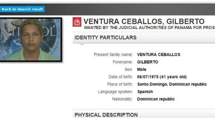 Interpol emite alerta roja contra dominicano que se fugó de cárcel de Panamá